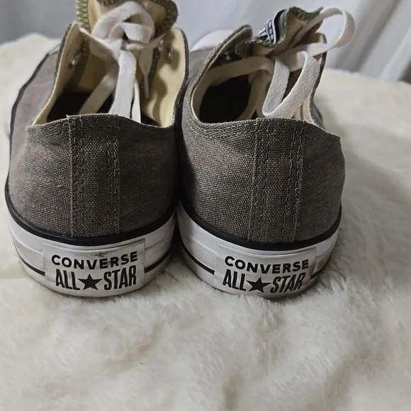 Convere Gray/Green Low Tops Size 11.5 - Picture 3 of 7